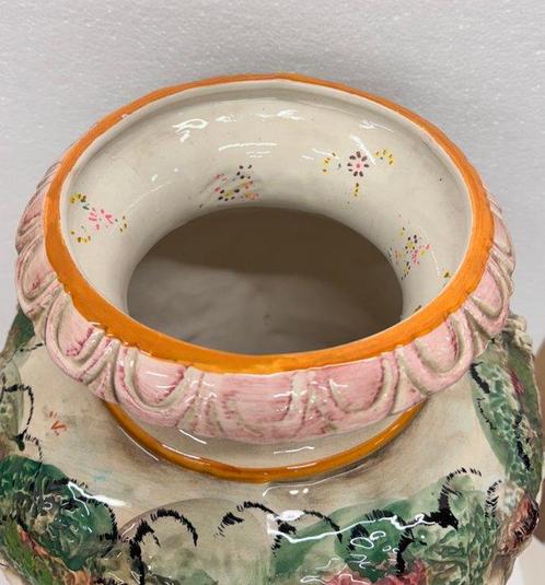 Albisola - Vaas - Keramiek - Grote sierlijke vaas, Antiek en Kunst, Antiek | Glas en Kristal