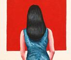 Gerard Boersma (1976) - Red Square (painting of woman, Antiek en Kunst, Kunst | Schilderijen | Modern