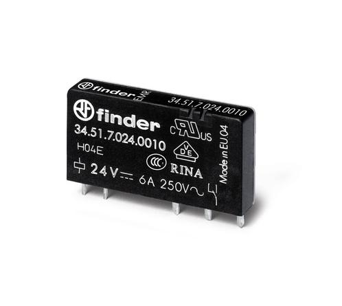 Ultra Slim PCB Relais 6A 24VDC Enkelpolig EMR -, Doe-het-zelf en Verbouw, Elektra en Kabels, Overige typen, Nieuw, Verzenden