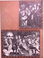 Parodie van de Schuttersmaaltijd op spotprent (Lithos), Antiek en Kunst, Kunst | Litho's en Zeefdrukken, Verzenden
