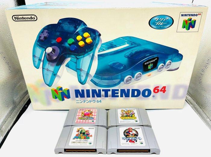 Nintendo - N64 - Nintendo 64 - Clear Blue Edition - Console, Spelcomputers en Games, Spelcomputers | Overige Accessoires