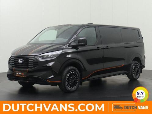 Ford Transit Custom Bestelbus 2.0TDCI | zwart, Auto's, Bestelauto's, Lease, Automaat, BTW verrekenbaar, Diesel, Zwart, Euro 6