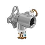 Uponor S-Press Plus muurplaat 1/2 binnendraad 2 x 16mm 90 g, Verzenden, Nieuw