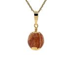 Gouden hanger met jaspis 14 krt, Sieraden, Tassen en Uiterlijk, Kettinghangers, Ophalen of Verzenden, Nieuw