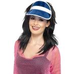 Eighties Jaren 80 verkleed sunvisor in het blauw - Feestho.., Verzenden, Nieuw