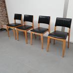 SATELIET houten stoel met  NIEUWE  stevige skai bekleding (a, Huis en Inrichting, Nieuw, Ophalen of Verzenden