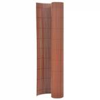 vidaXL Tuinafscheiding dubbelzijdig 110x500 cm bruin, Tuin en Terras, Schuttingen, Verzenden, Nieuw, Kunststof, 1 tot 2 meter