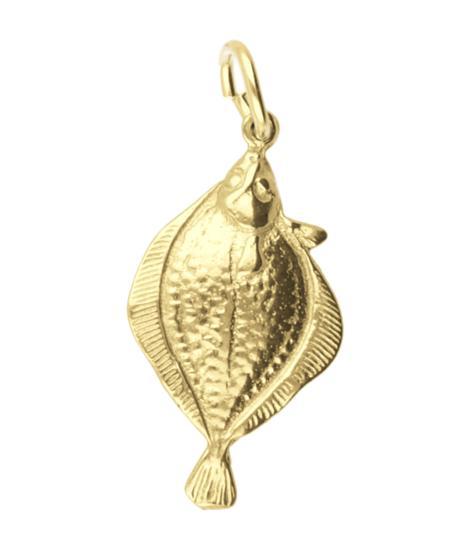 Gouden Schol Tong Schar ketting hanger, Sieraden, Tassen en Uiterlijk, Kettinghangers, Verzenden