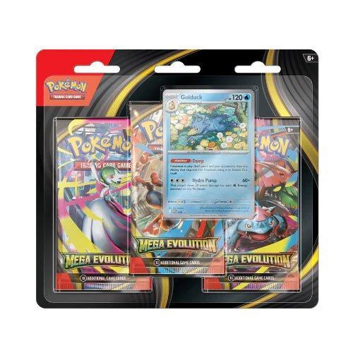 Pokémon Mega Evolution 3 Pack Blister Golduck, Hobby en Vrije tijd, Verzamelkaartspellen | Pokémon, Verzenden