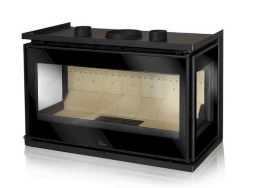 Inzethaard Houtgestookt 150 Mm Adour 600 Glas 3 Zijdig, Huis en Inrichting, Kachels, Verzenden