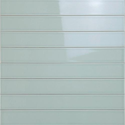 Wandtegel langwerpig vitral licht blauw 5x40 wandtegel, Doe-het-zelf en Verbouw, Tegels, Wandtegels, Nieuw, 10 m² of meer, Keramiek