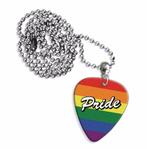Plectrum ketting of sleutelhanger van Gay Pride rainbow vlag, Ophalen of Verzenden, Nieuw