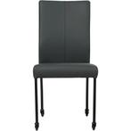 Leren eetkamerstoel Comfort met wieltjes - Hermes Ocean, Huis en Inrichting, Stoelen, Overige kleuren, Nieuw, Leer, Ophalen of Verzenden