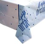 Verjaardag Tafelkleed Happy Birthday Blauw 2,13m, Verzenden, Nieuw