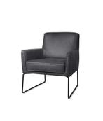 Fauteuil Bach - fauteuils - Antraciet, Huis en Inrichting, Stoelen, Nieuw, Grijs, Leer