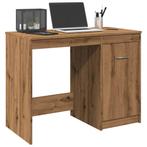 vidaXL Bureau 100x50x76 cm bewerkt hout artisanaal, Huis en Inrichting, Verzenden, Nieuw