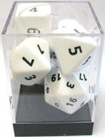 Witte Jumbo Polydice Set | Spellenrijk - Spelonderdelen, Hobby en Vrije tijd, Verzenden, Nieuw