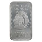 5 Troy Ounce - Zilver .999 - 5 oz Aztec Calendar 999 Fine