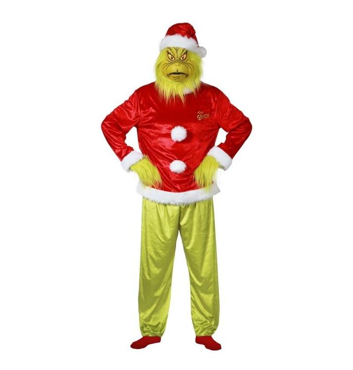 The Grinch Kostuum ™ Volwassenen 5-delig Official, Kleding | Heren, Carnavalskleding en Feestkleding, Nieuw, Ophalen of Verzenden