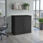 Archiefkast met 3 planken 90x40x90 cm - zwart, Huis en Inrichting, Kasten | Roldeurkasten en Archiefkasten, Verzenden, Nieuw