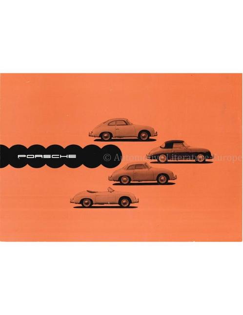 1957 PORSCHE 356 A PROGRAMMA BROCHURE DUITS, Boeken, Auto's | Folders en Tijdschriften, Porsche