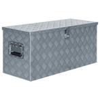 vidaXL Opbergkist 90,5x35x40 cm aluminium zilverkleurig, Verzenden, Nieuw
