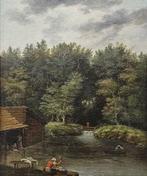 Escuela Europea (XVIII-XIX) - Lavando la ropa en el lago
