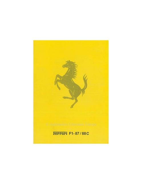 1988 FERRARI F1-87 / 88 C BROCHURE 511/88, Boeken, Auto's | Folders en Tijdschriften, Ferrari
