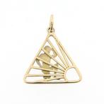 Gouden hanger van het naturisten symbool (Hanger of bedel), Ophalen of Verzenden, Gebruikt, Goud, Overige merken