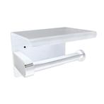 Toiletrolhouder met Plateau Boss & Wessing RVS Mat Wit, Ophalen of Verzenden, Nieuw