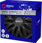 Sparco Wieldoppen Roma 13-inch - Zwart - Set van 4 stuks, Ophalen of Verzenden, Zo goed als nieuw