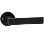 Deurklink Jolie Anvil op rond rozet zwart, Verzenden, Nieuw