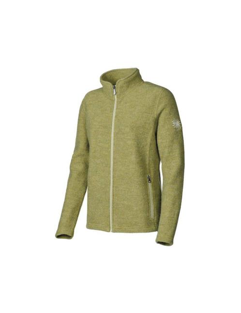 Ivanhoe dames wollen full-zip vest Beata Golden Lime - Groen, Kleding | Dames, Truien en Vesten, Groen, Nieuw, Verzenden