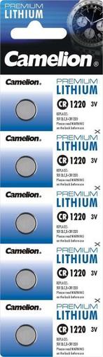 Lithium knoopcel CR1220 (5 stuks), Ophalen of Verzenden, Nieuw