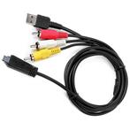 USB / AV Kabel Type 3 voor Sony Cyber-shot (VMC-MD3), Verzenden, Zo goed als nieuw