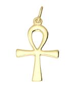 Gouden Ankh kruis ketting hanger, Sieraden, Tassen en Uiterlijk, Kettinghangers, Verzenden, Nieuw