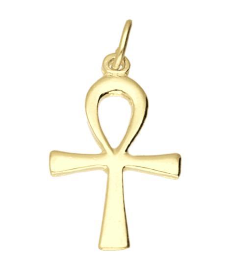 Gouden Ankh kruis ketting hanger, Sieraden, Tassen en Uiterlijk, Kettinghangers, Verzenden