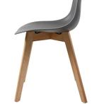 Eetkamerstoelen KITO - set van 2 eettafel stoelen - grijs, Ophalen of Verzenden, Nieuw