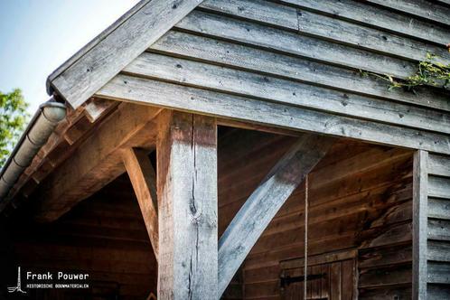 Veranda Eiken Winddroog of Rustiek, Tuin en Terras, Palen, Balken en Planken, Gebruikt