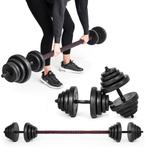 Halterset - verstelbare dumbbells - 2-in-1 - 40 kg, Ophalen of Verzenden, Nieuw