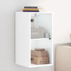 vidaXL Wandkast met glazen deuren 35x37x68,5 cm wit, Huis en Inrichting, Kasten | Overige, Verzenden, Nieuw
