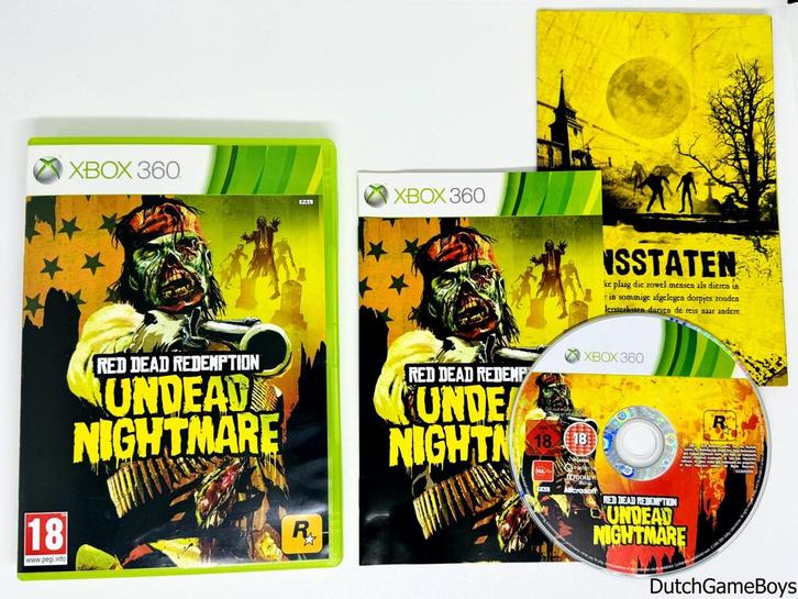 Xbox 360 - Red Dead Redemption - Undead Nightmare + Map, Spelcomputers en Games, Games | Xbox 360, Gebruikt, Verzenden