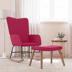 vidaXL Schommelstoel met voetenbank fluweel wijnrood, Kinderen en Baby's, Verzenden, Nieuw