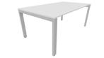 Bureau 4431 recht - 200 x 80 cm. - Alu - Wit
