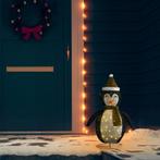 vidaXL Kerstpinguïn decoratief LED 60 cm luxe stof, Diversen, Kerst, Verzenden, Nieuw