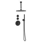 Sani Royal Pro Inbouw Regendouche Mat Zwart Messing met 2, Nieuw