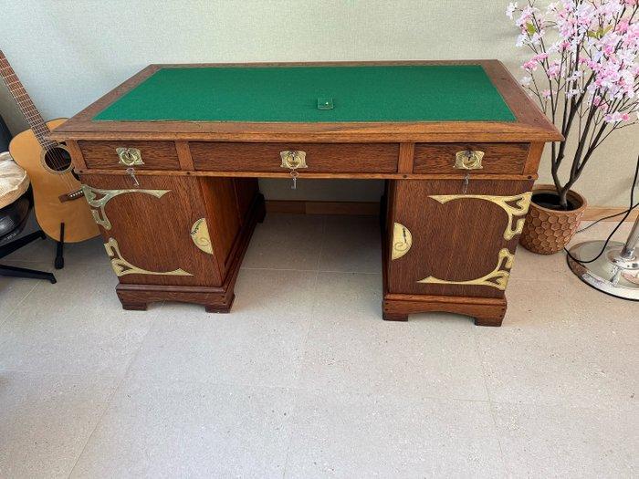 Bureau - Eik - Bureau Art Nouveau, Antiek en Kunst, Kunst | Designobjecten
