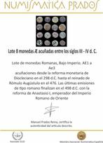 Romeinse Rijk Lote 8 monedas Æ acuñadas entre los siglos III, Postzegels en Munten