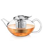 Theepot Borosilicaatglas met RVS filter - 1550 ml, Nieuw