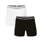 Muchachomalo 2-pack basic boxershorts zwart/wit (Ondergoed)